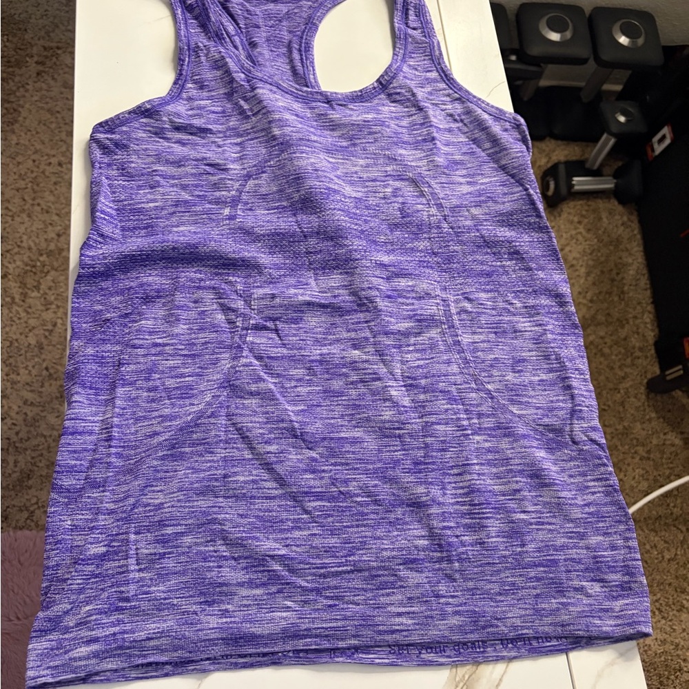lululemon athletica Purple Heathered Tank Top